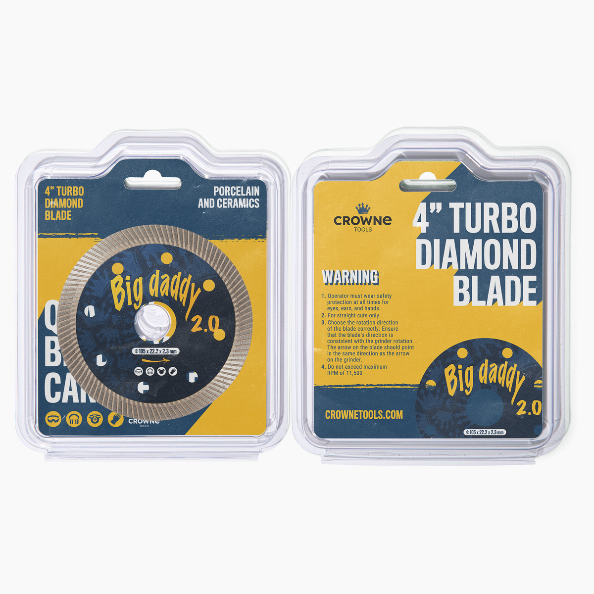 4&quot; Big Daddy Diamond Blade For Angle Grinder. A perfect everyday budget blade. 