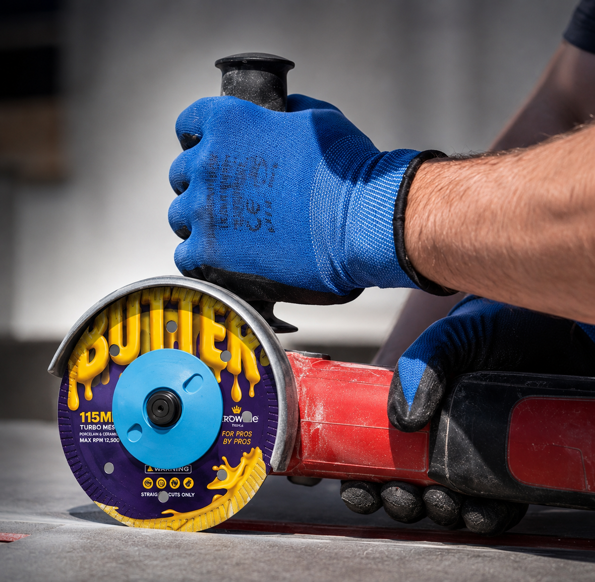 NIP Nuts™ — Non-Marking Plastic Grinder Nuts for Tile Mitering