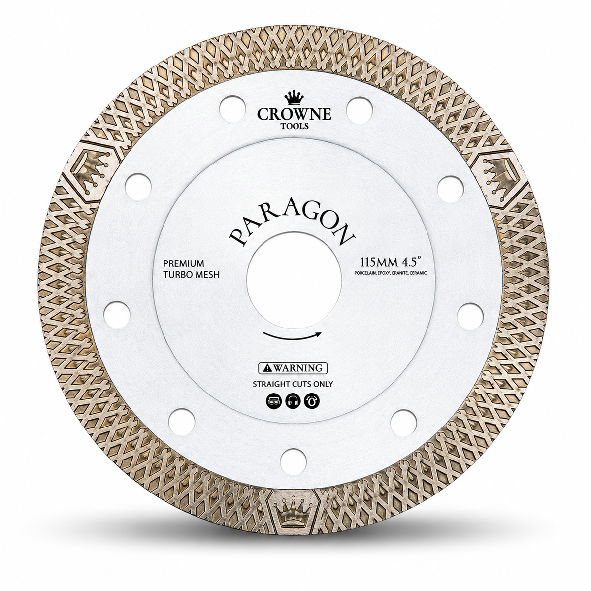 Crowne's Paragon 4.5" Turbo Mesh Diamond Blade