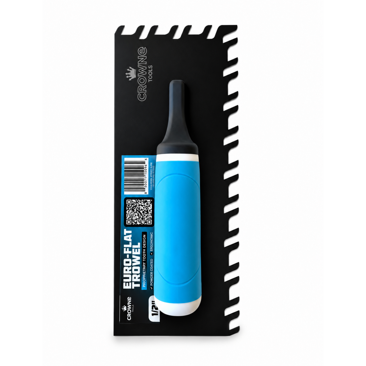 Crowne Euro-Flat 1/2" Notch Trowel