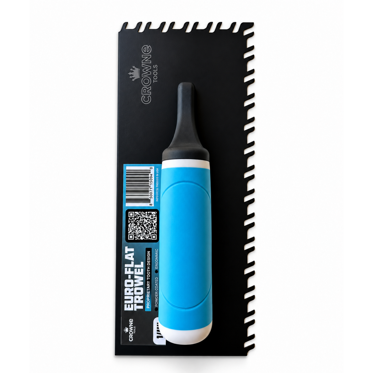 Crowne Euro-Flat 1/4" Notch Trowel
