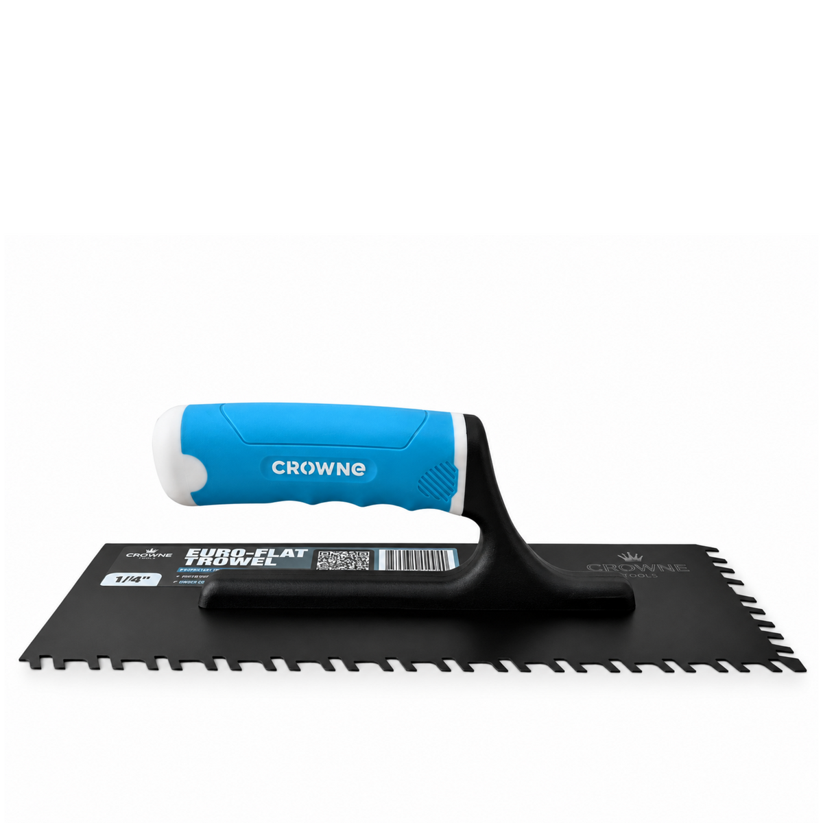 Crowne Euro-Flat 1/4" Notch Trowel