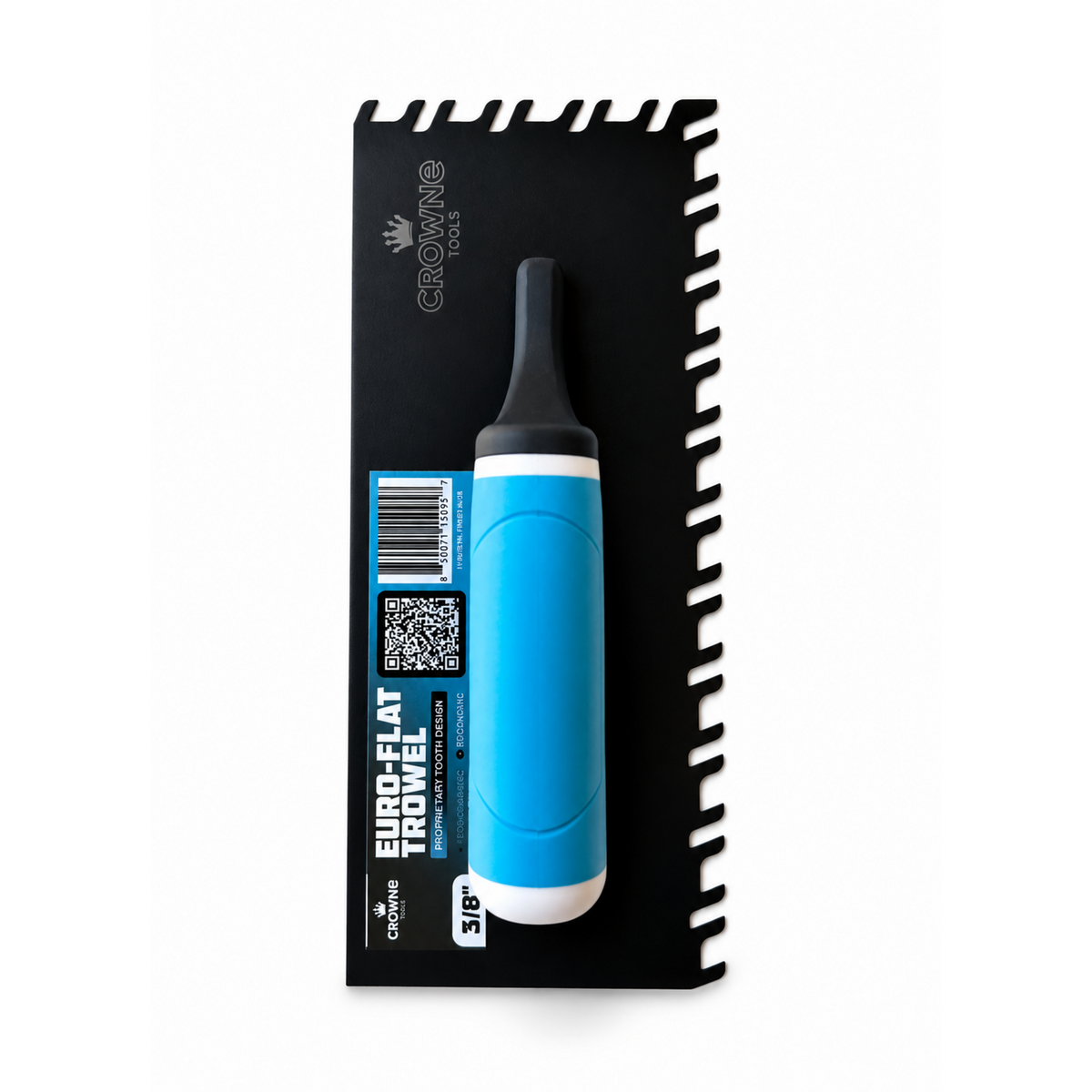 Crowne Euro-Flat 3/8" Notch Trowel