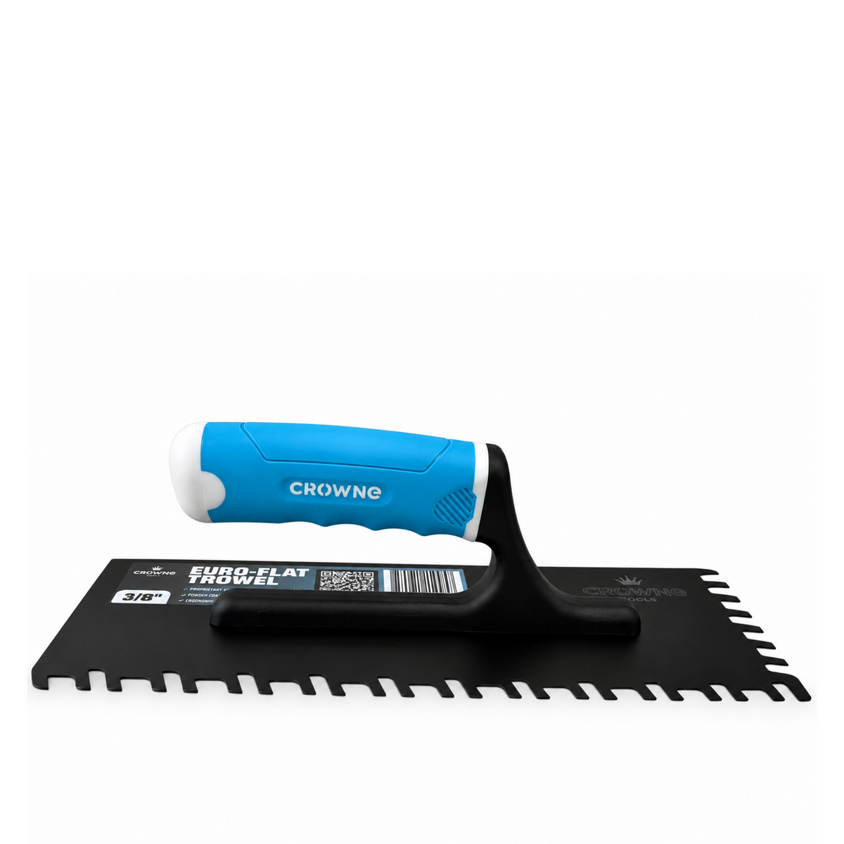 Crowne Euro-Flat 3/8" Notch Trowel