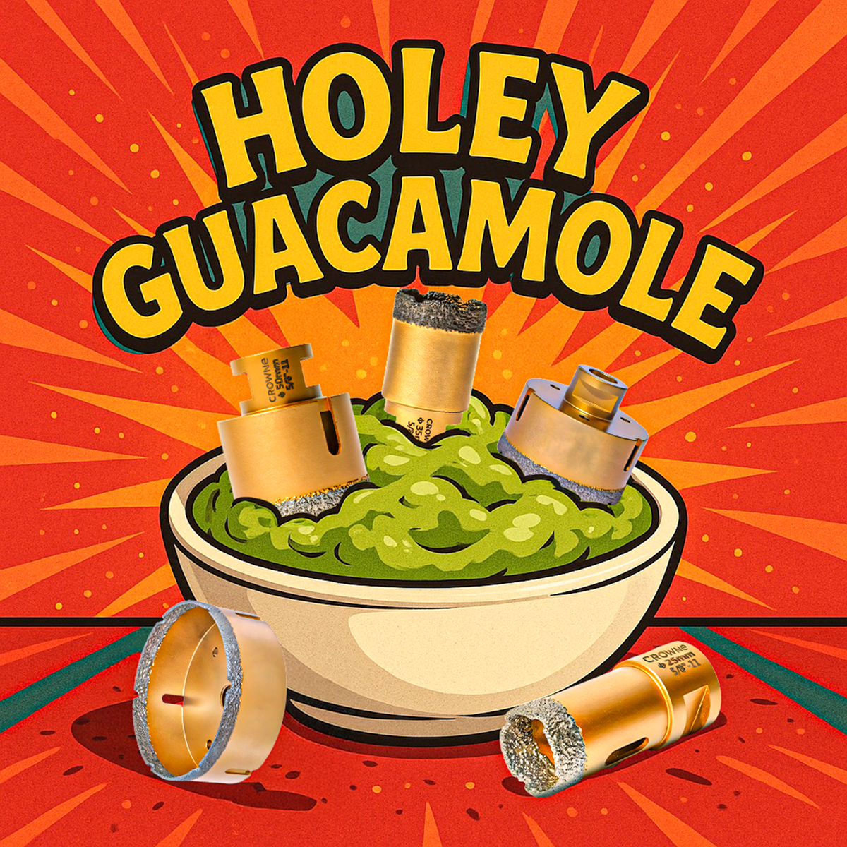 Holey Guacamole! Cinco De Mayo 5 Hole Saw Bit Set