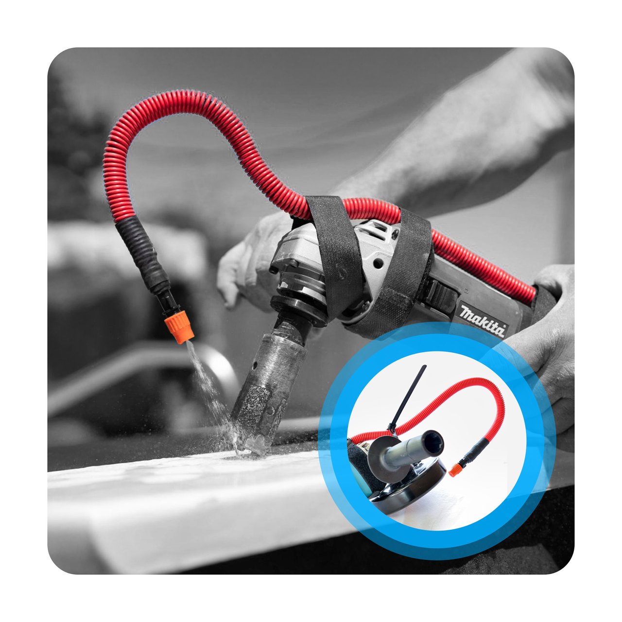 Crowne HydroTail Water Attachment for Grinders