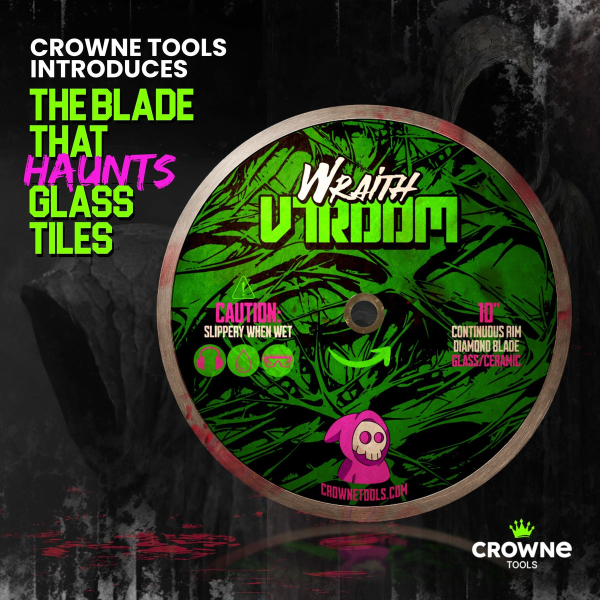 10&quot; Wraith-VTROOM Glass/Ceramic blade