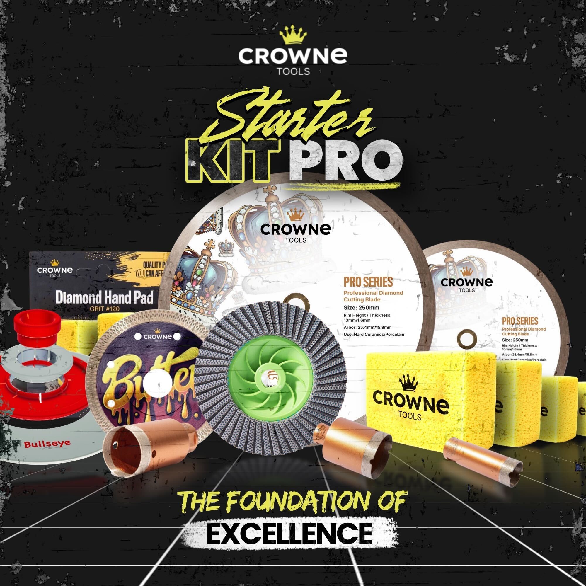 Starter-Kit Pro from Crowne Tools Professional Tiling Tools Lineup 