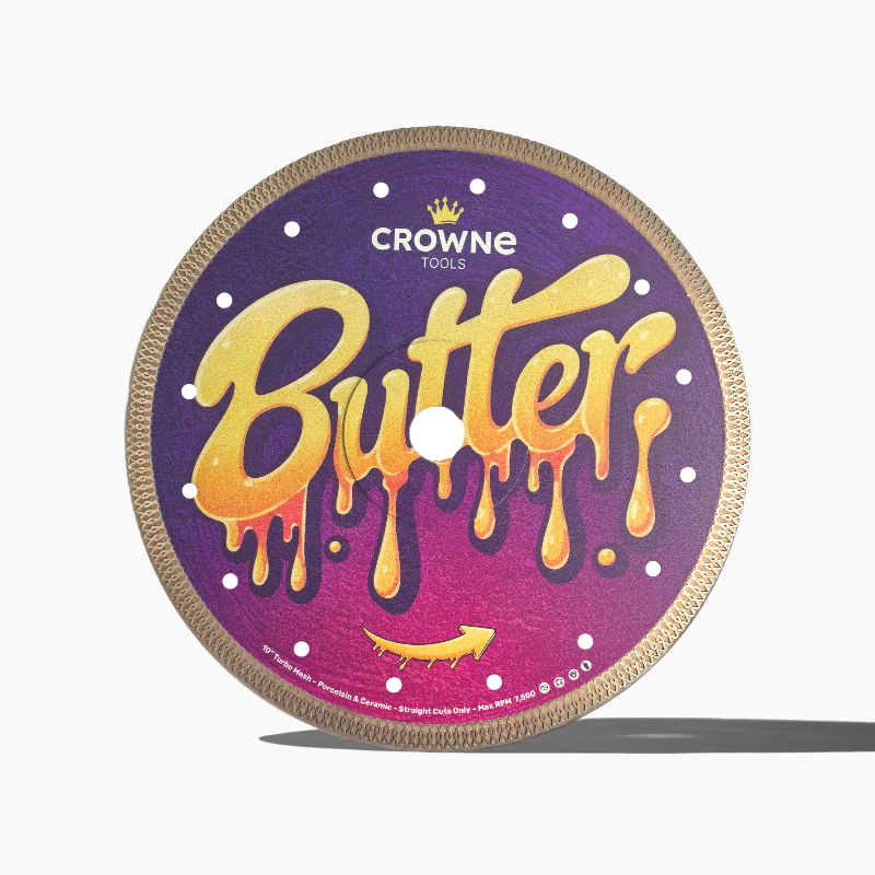 BIG Butter 10&quot; wet saw turbo mesh blade