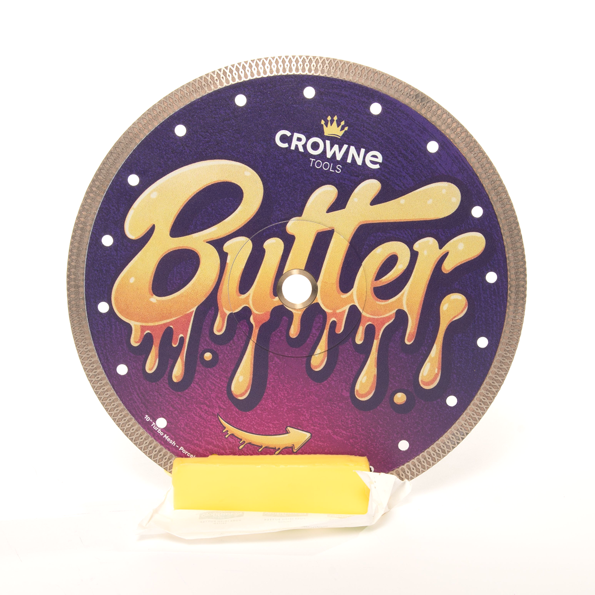 BIG Butter 10" wet saw turbo mesh blade