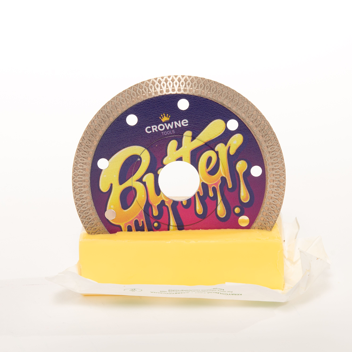 Crowne 4.5" Turbo Mesh Diamond Grinder Blade "Butter" (Flangeless)