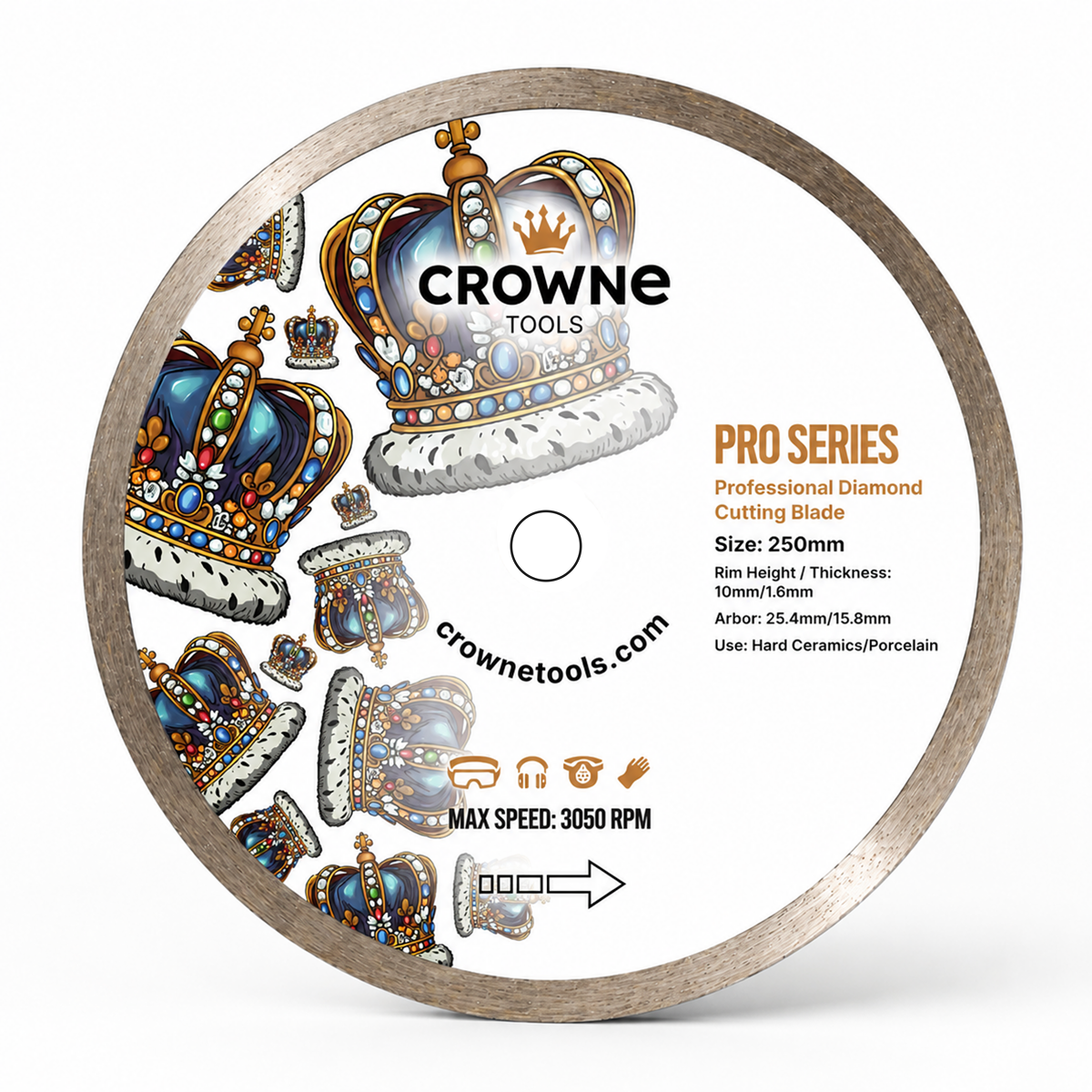 Crowne 10" Pro-Series Wet Saw Blade