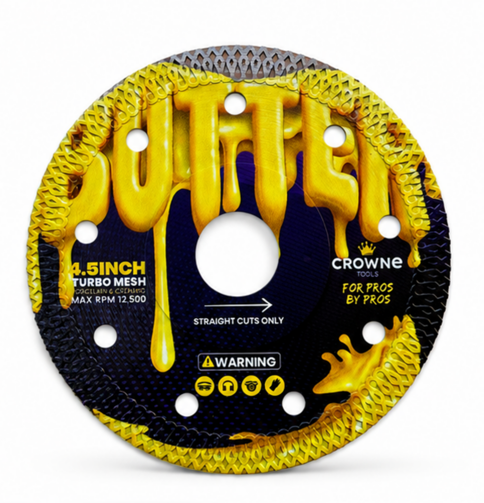 Butter — 4.5" Turbo Mesh Diamond Blade (Flangeless)
