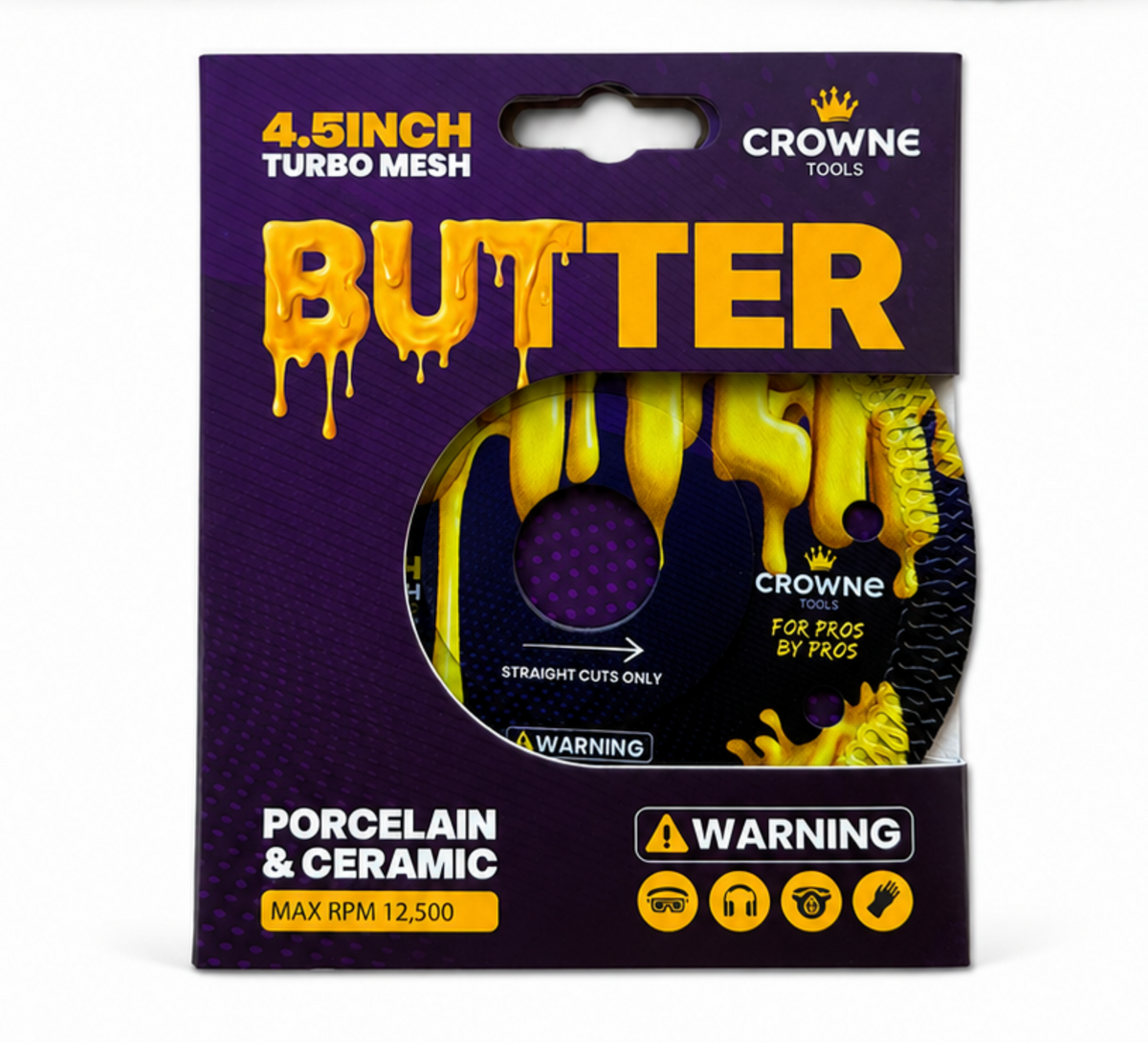 Butter — 4.5" Turbo Mesh Diamond Blade (Flangeless)