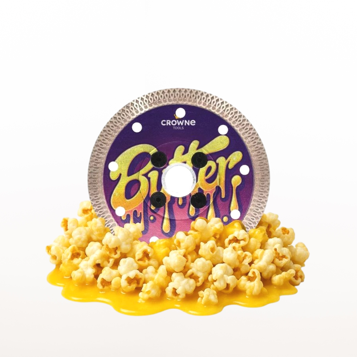 Crowne 4.5" Turbo Mesh Flush Mount "Butter" Grinder Blade (with Flange)